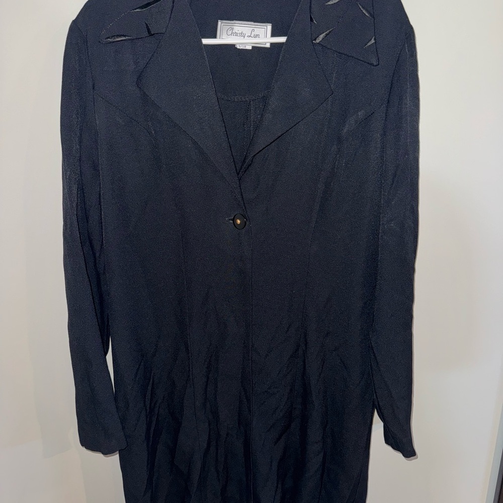Christy Lyn Elegant Black Fabric